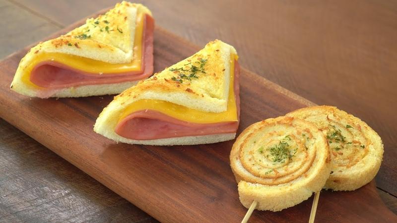 Công thức làm sandwich phô mai bơ tỏi chiên giòn cho bữa sáng