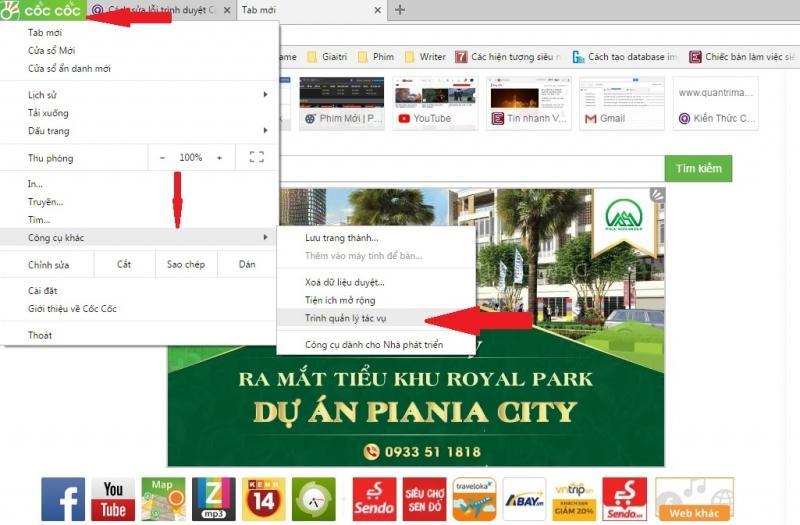 3 bước đơn giản khắc phục tình trạng trình duyệt Cốc Cốc ngốn nhiều RAM