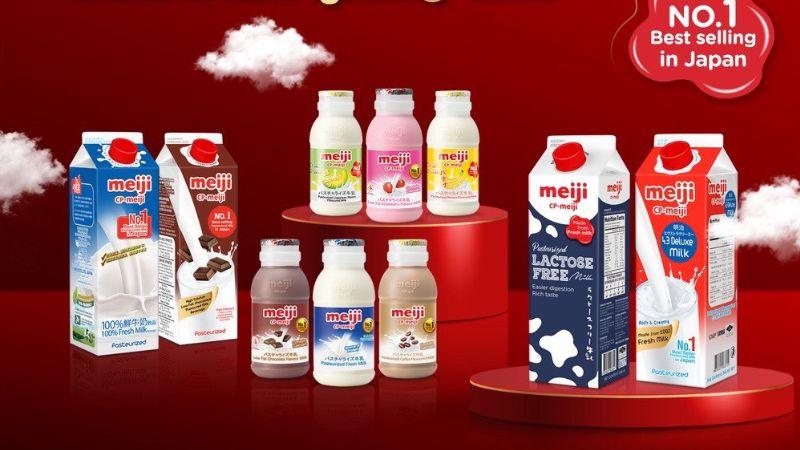 Sữa tươi thanh trùng Meiji, thương hiệu số 1 tại Nhật Bản, hiện đã có mặt tại Việt Nam.