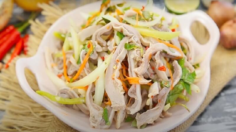 Cách làm gỏi xoài bao tử giòn ngon từng bước chi tiết