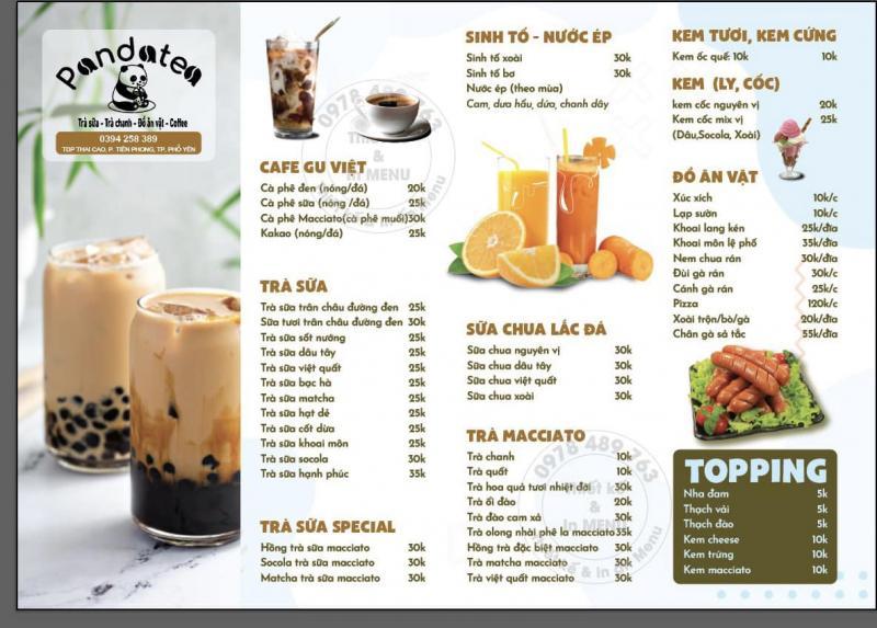 Top 9 quán trà sữa được yêu thích nhất tại Phổ Yên, Thái Nguyên