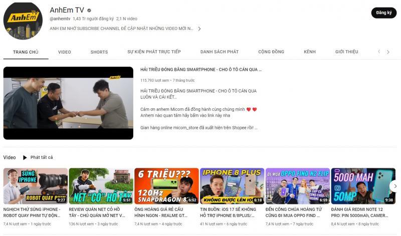 Top 10 Kênh YouTube Việt Nam về công nghệ bạn không thể bỏ qua