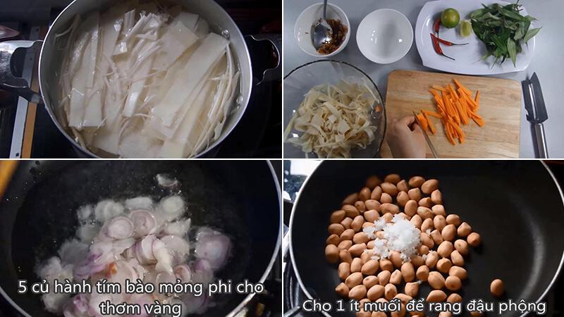 Cách làm món gỏi măng trộn tôm khô chua ngọt hấp dẫn