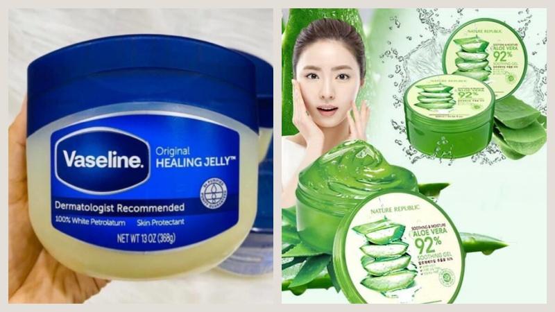 Loại bỏ mụn đầu đen trên mũi dễ dàng chỉ với gel nha đam và Vaseline.
