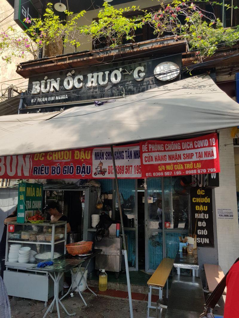 Top 8 quán bún ốc ngon nhất tại Quận Hai Bà Trưng, Hà Nội