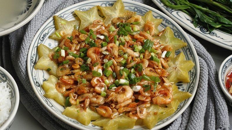 Tép rang khế – Món ăn giản dị nhưng đậm đà hương vị miền Tây cho cuối tuần