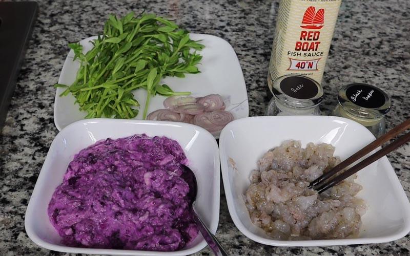Canh khoai mỡ nấu tôm tươi – Ăn một tô lại thèm thêm tô nữa