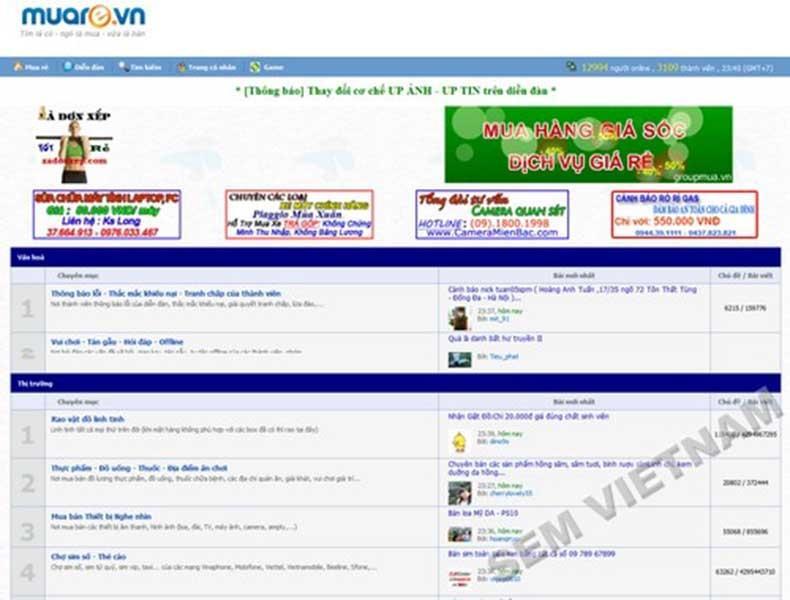 Top 9 Website mua bán trực tuyến phổ biến tại Việt Nam năm 2016