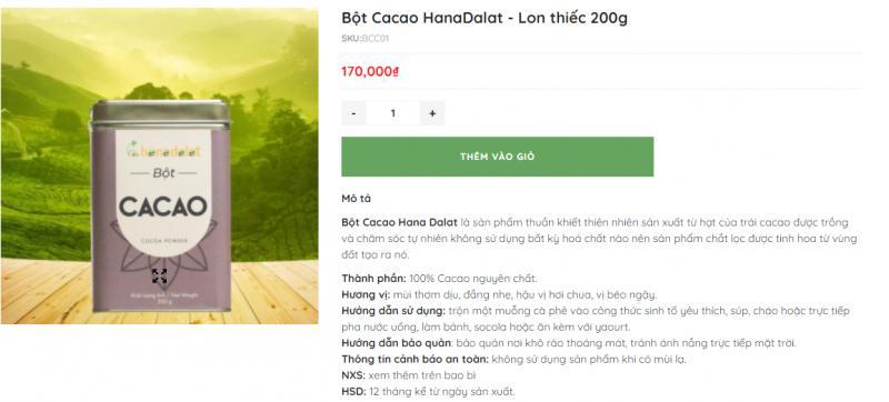 Top 7 điểm mua bột cacao nguyên chất uy tín tại Đà Lạt, Lâm Đồng
