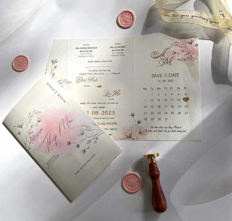 6 địa chỉ in thiệp cưới đẹp, giá tốt và chất lượng hàng đầu tại Vinh