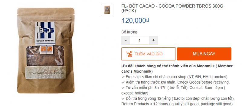 Top 3 địa chỉ uy tín bán bột cacao nguyên chất tại TP. Hội An, Quảng Nam