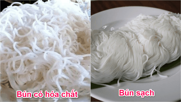 Bí quyết nhận biết bún tươi an toàn cho sức khỏe