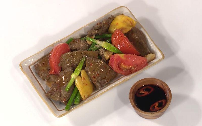 Công thức gan bò xào thơm lạ vị, thơm phức mê hoặc vị giác