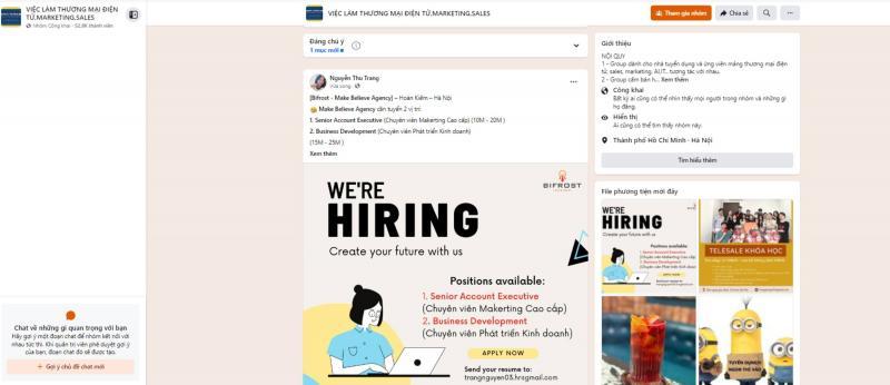 7 Group Facebook hàng đầu giúp bạn tìm việc làm thêm chất lượng nhất