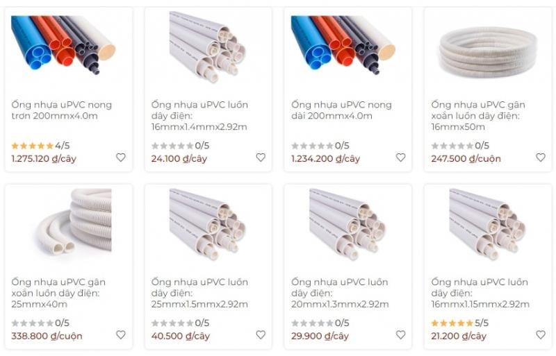 Top 5 thương hiệu ống nhựa uPVC đáng tin cậy nhất hiện nay