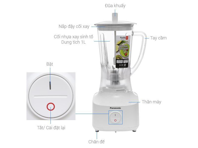 7 mẫu máy xay sinh tố Panasonic đáng mua nhất - Cân bằng giữa chất lượng và hiệu suất