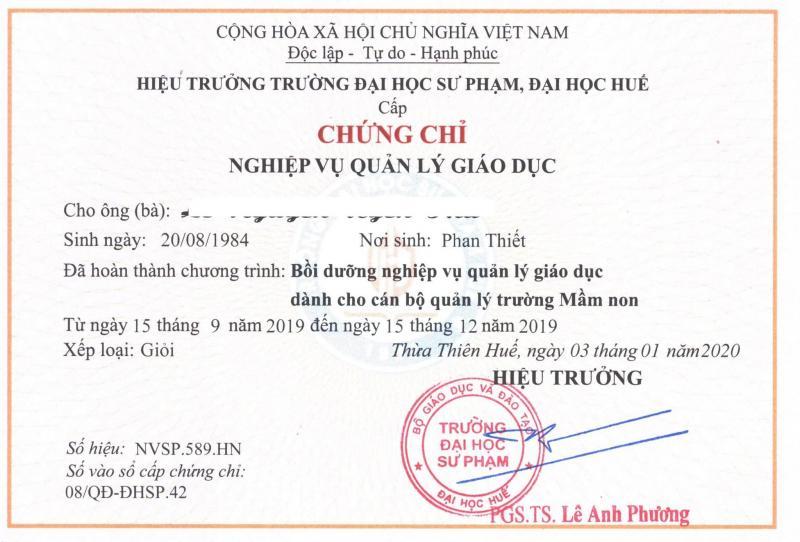 5 địa chỉ đào tạo chứng chỉ Quản lý giáo dục mầm non chất lượng nhất Hà Nội