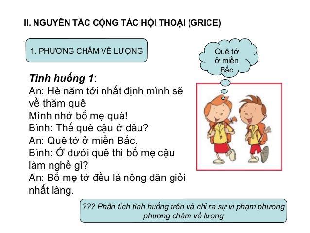 5 bản soạn tinh túy về "Các phương châm hội thoại"
