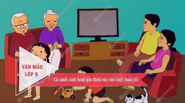 Top 10 bài văn miêu tả cảm xúc gia đình sum họp buổi tối đáng nhớ nhất