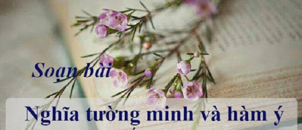 Top 6 bài soạn "Nghĩa tường minh và hàm ý" lớp 9 đáng đọc nhất