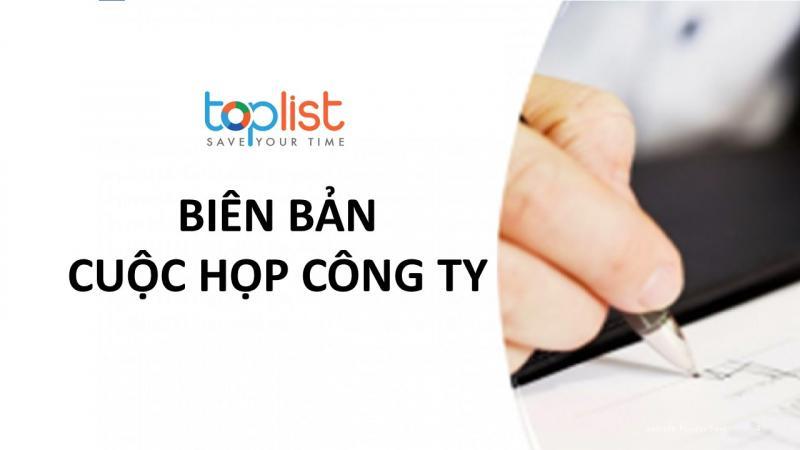 4 Mẫu biên bản họp công ty ưu việt và phổ biến nhất hiện nay