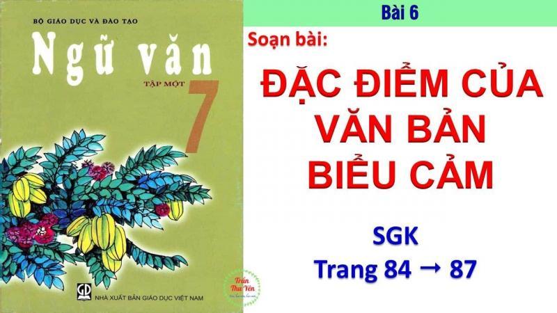 Top 6 bài soạn "Đặc điểm của văn bản biểu cảm" lớp 7 xuất sắc nhất