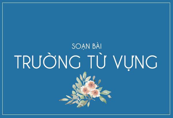 5 Bài soạn "Trường từ vựng" xuất sắc nhất dành cho bạn