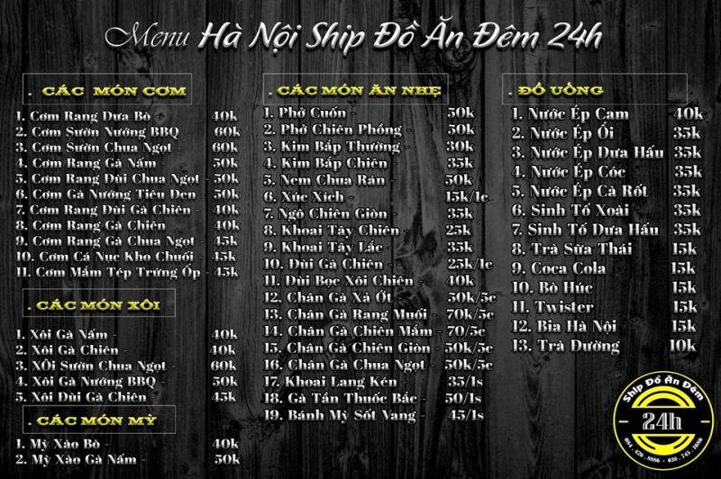 9 Địa chỉ giao đồ ăn đêm Hà Nội chất lượng, giá tốt không thể bỏ qua