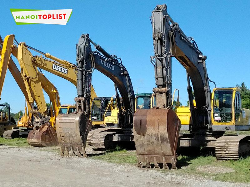Top 15+ dịch vụ cho thuê máy xúc uy tín tại Hà Nội - Giá cả cạnh tranh, chất lượng đảm bảo