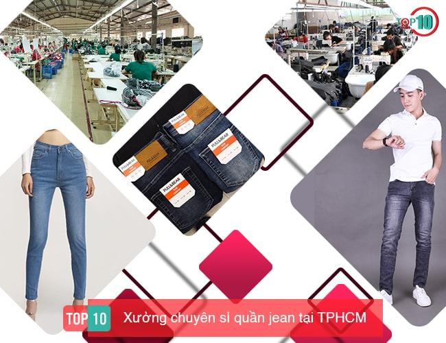 Top 10 xưởng sỉ quần jean TPHCM: Chất lượng đỉnh, giá thành hấp dẫn