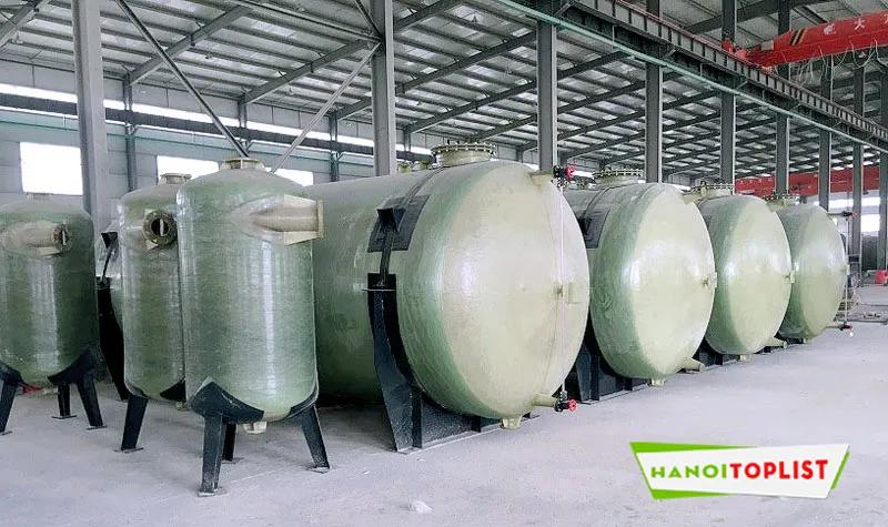 10 đơn vị sản xuất bồn composite chất lượng, giá tốt nhất tại Hà Nội