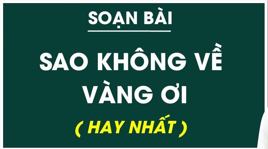 Top 6 bài soạn mẫu 'Tự đánh giá: Sao không về Vàng ơi' (Ngữ văn 6 - SGK Cánh diều) hay nhất