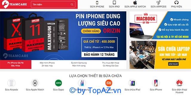 TeamCare - Trung tâm sửa chữa điện thoại, laptop đáng tin cậy bậc nhất Hà Nội