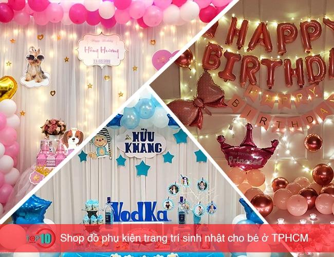 Top 10 địa điểm mua đồ trang trí sinh nhật đẹp - giá tốt nhất TP.HCM