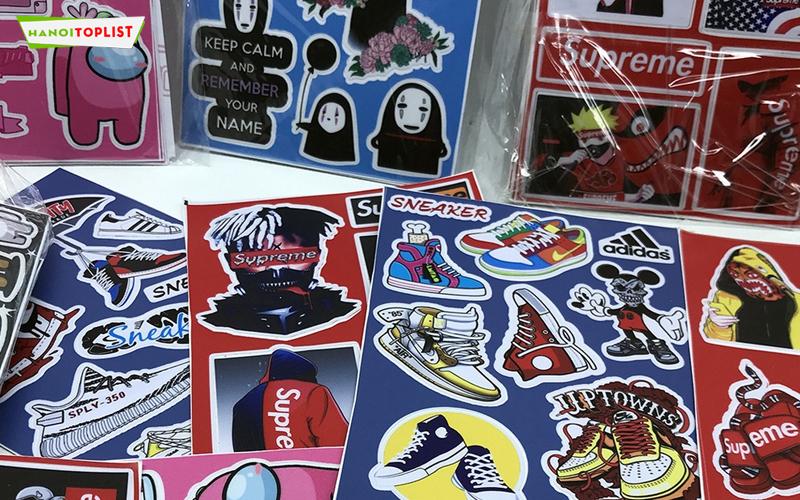 Top 10+ địa chỉ bán sticker dán mũ bảo hiểm siêu dễ thương tại Hà Nội
