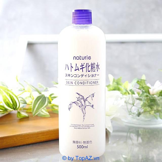 Đánh giá Nước Hoa Hồng Ý Dĩ Naturie Hatomugi Skin Conditioner