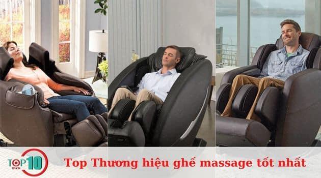 10 thương hiệu ghế massage đỉnh cao được ưa chuộng nhất hiện nay