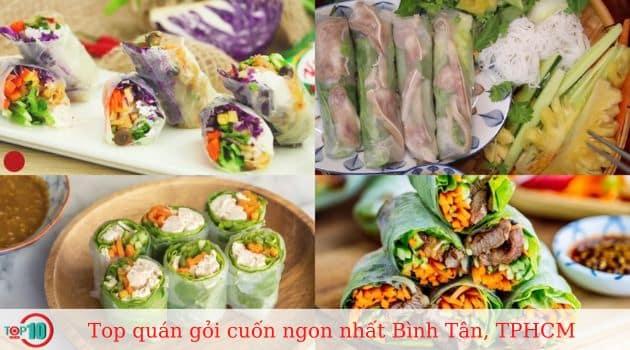 Top 5 địa điểm thưởng thức gỏi cuốn tuyệt vời nhất quận Bình Tân, TP.HCM