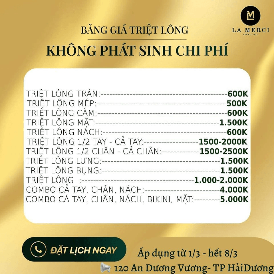 Top 4 địa chỉ spa triệt lông công nghệ cao uy tín nhất Hải Dương