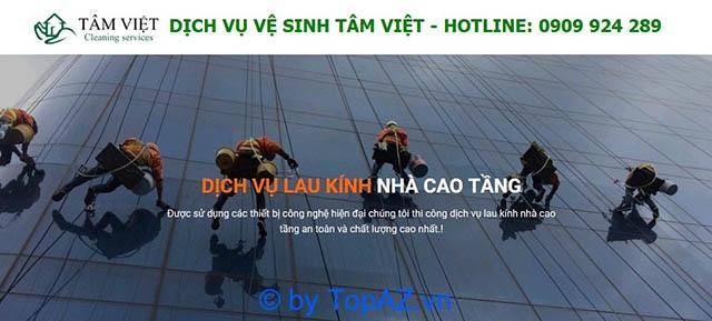 Top 10 công ty cung cấp dịch vụ lau kính tòa nhà uy tín nhất tại TPHCM