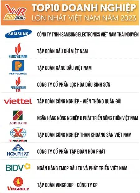 Top 10 Doanh Nghiệp Hàng Đầu Tại Việt Nam