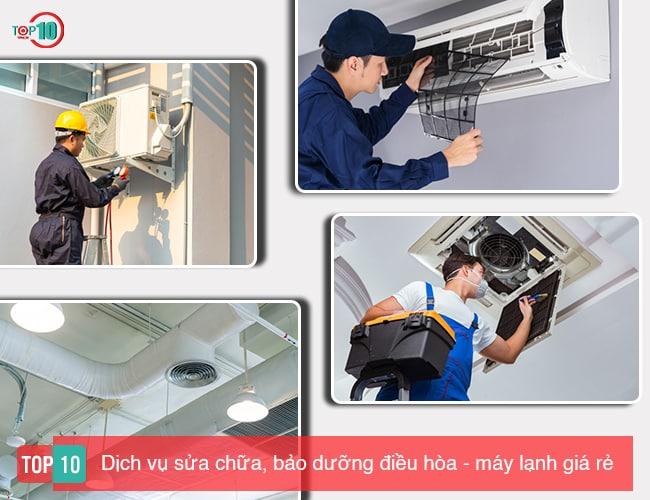 Top 10 Dịch vụ sửa chữa và bảo dưỡng điều hòa - máy lạnh giá tốt tại TPHCM
