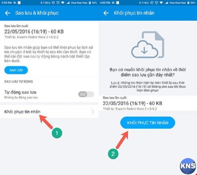 Bí kíp 4 bước vàng sao lưu & khôi phục tin nhắn Zalo trên Android