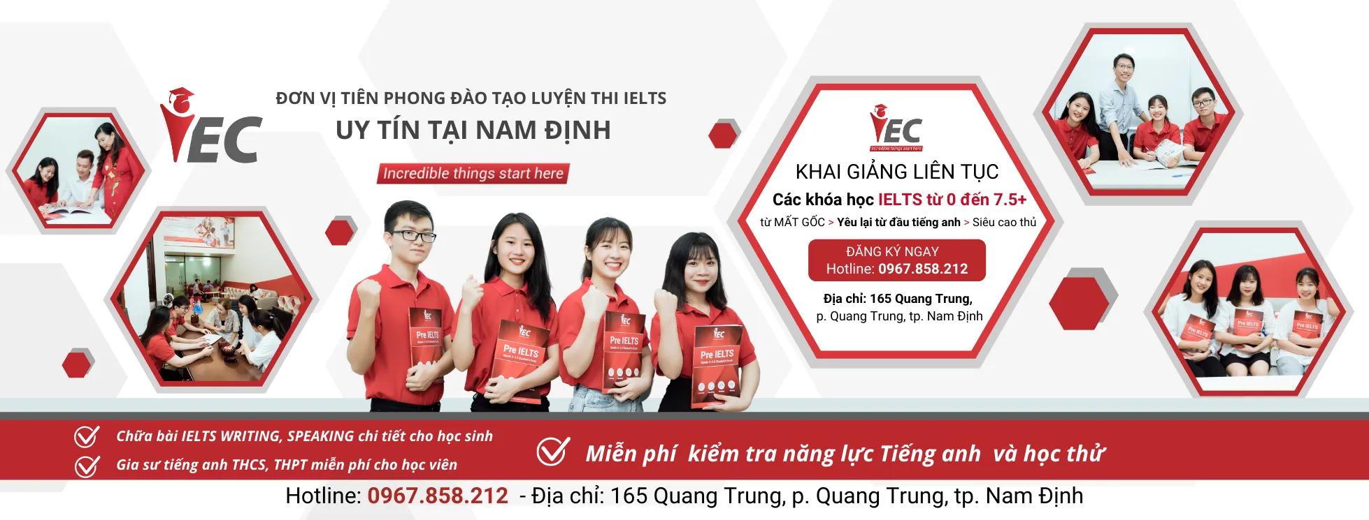 Top 7 Trung tâm luyện thi IELTS hàng đầu tại Nam Định