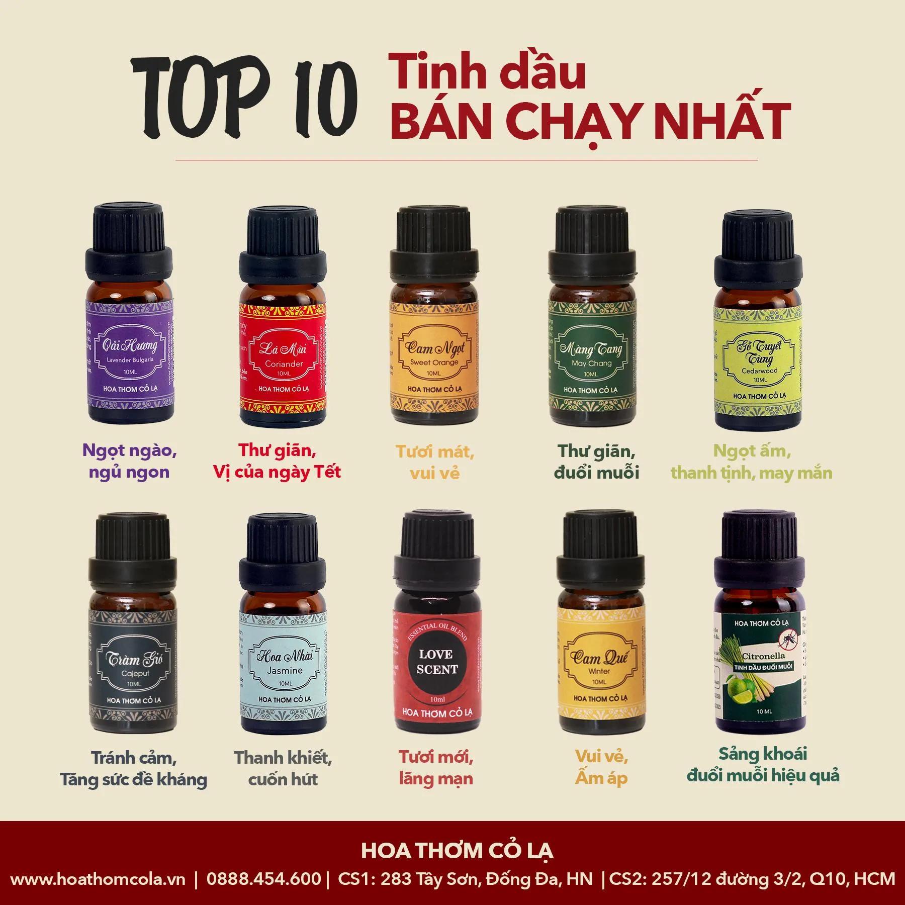 9 địa điểm mua tinh dầu thiên nhiên đáng tin cậy nhất Hà Nội