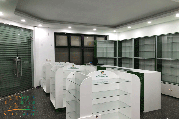 Top 5 địa chỉ thiết kế và thi công nội thất nhà thuốc tây uy tín nhất tại Hà Nội