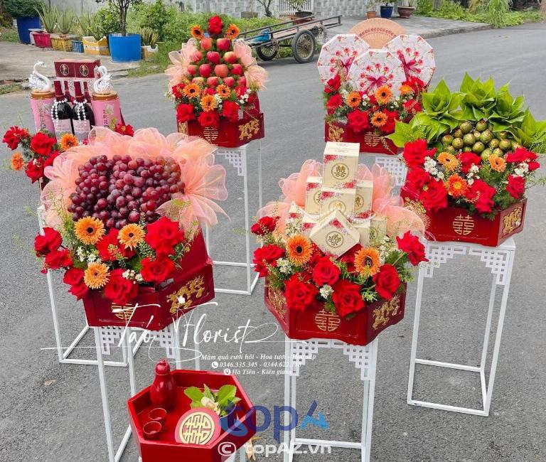 Top 3 địa chỉ làm mâm quả cưới hỏi tại TP. Hà Tiên – đẹp chuẩn phong cách, chất lượng vượt trội