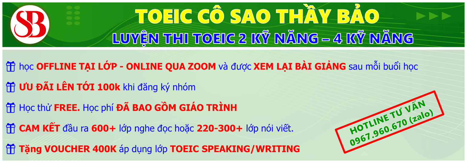 7 địa chỉ luyện thi TOEIC chất lượng nhất quận 10, TP.HCM - Bứt phá điểm số cùng chuyên gia