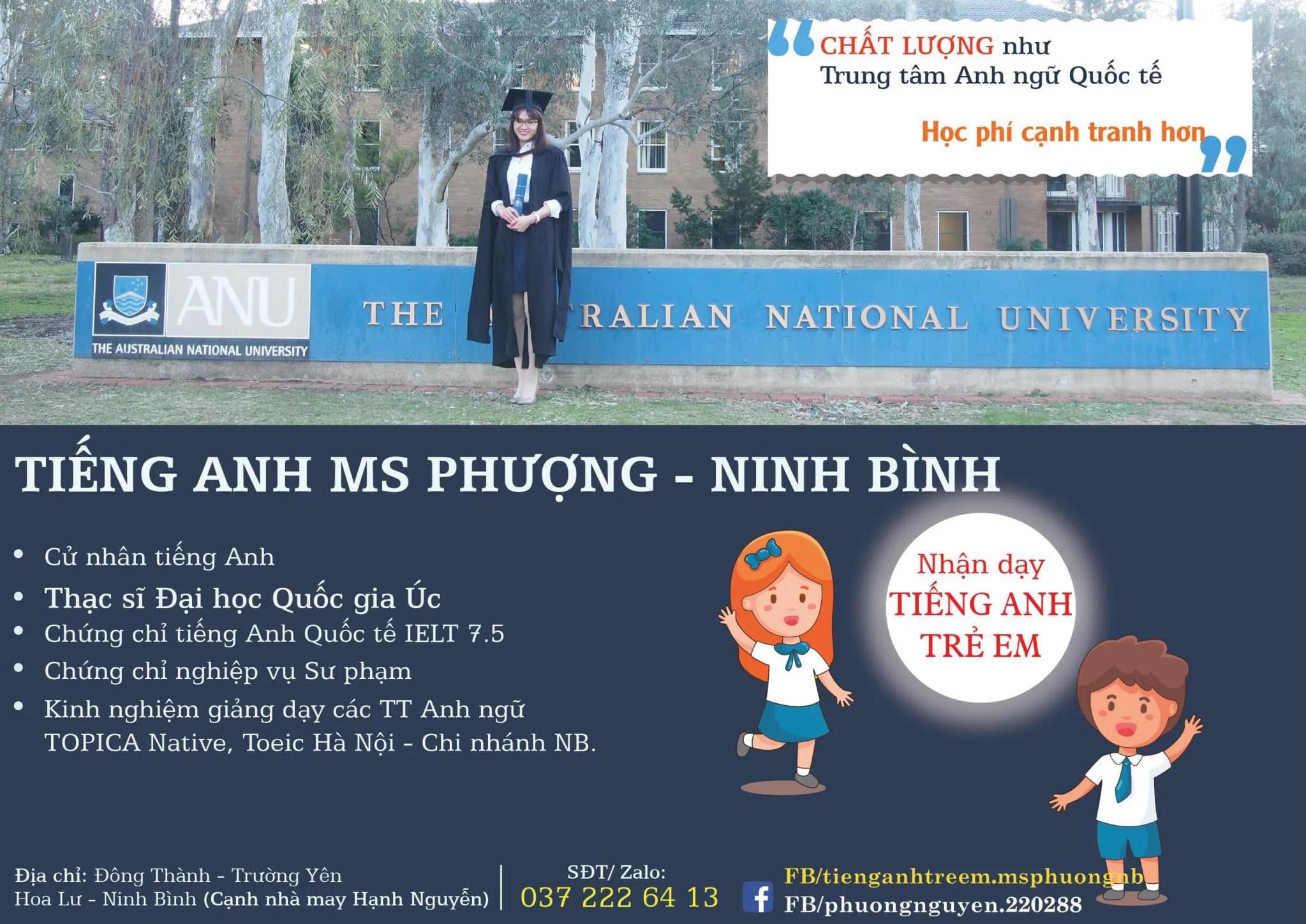 5 địa chỉ học tiếng Anh uy tín nhất tại Hoa Lư, Ninh Bình