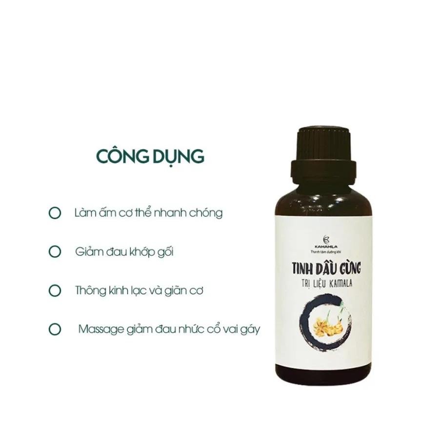 6 loại dầu gừng massage chất lượng nhất hiện nay